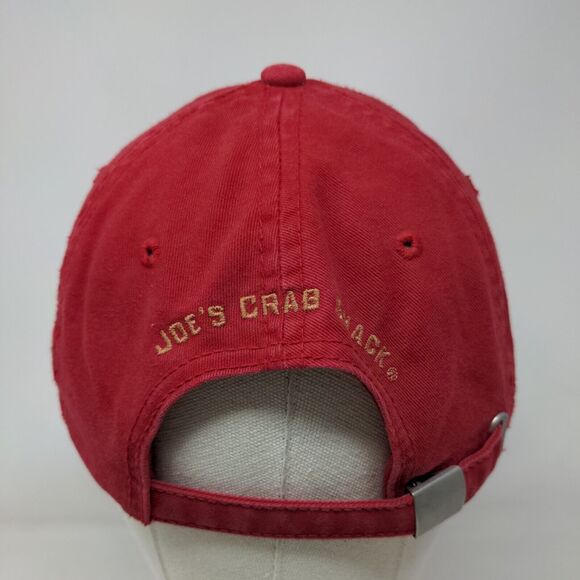 Joe's Since '91 Slideback Hat Red OSFA Adjustable Embroidered Patch 6 Panel - Picture 5 of 9